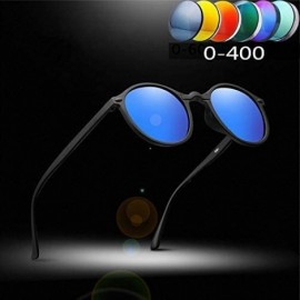 Round myopic polarized sunglasses reduce optical grade beam- men's sports partial sunglasses - CN18A5MLT0E $19.86