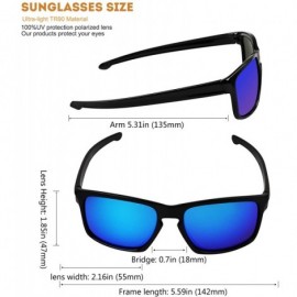 Wayfarer Polarized Wayfarer Sunglasses Computer Readers Glasses of Anti Blue Light - Black/Blue - C718E5MX73I $17.23