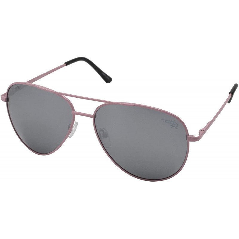 Aviator Unisex Salt_Tay Polarized Aviator Sunglasses - Pink - CP18MCKZILN $22.83