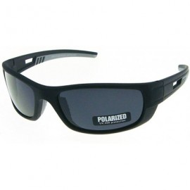 Sport Men's Retro Sports Sunglasses - Black Frame - CI11QYR2XCX $13.97