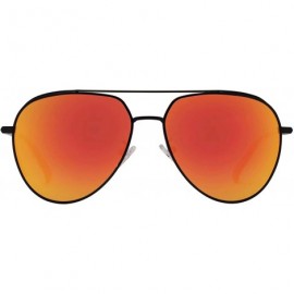 Aviator Classic Aviator Metal Frame Sunglasses with Spring Hinges for Men and Women 1930 - Orange - CE18QRX8N3S $16.20