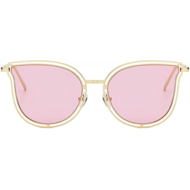 Round With our Mia Sunglasses - Gold/Pink - CB18WU8H3KG $17.14