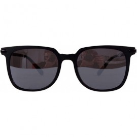 Square p523 Trendy Square Polarized - for Womens-Mens 100% UV PROTECTION - Black-silvermirror - CH192TQUCHM $26.08