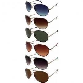 Aviator Two Tone Aviators with Gradient Lens 41003ASTT-AP - Gold+black - CI12MRSHBXN $8.20