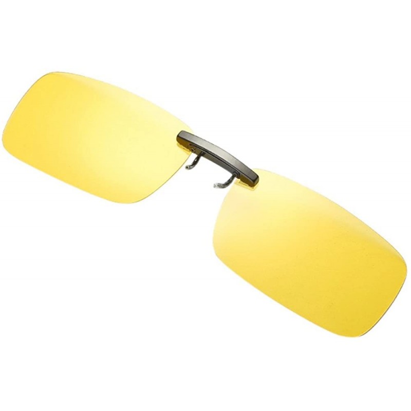 Square Mirror Sunglasses Bummyo Detachable sunglasses - Yellow - CY18NZ7SG3A $9.83