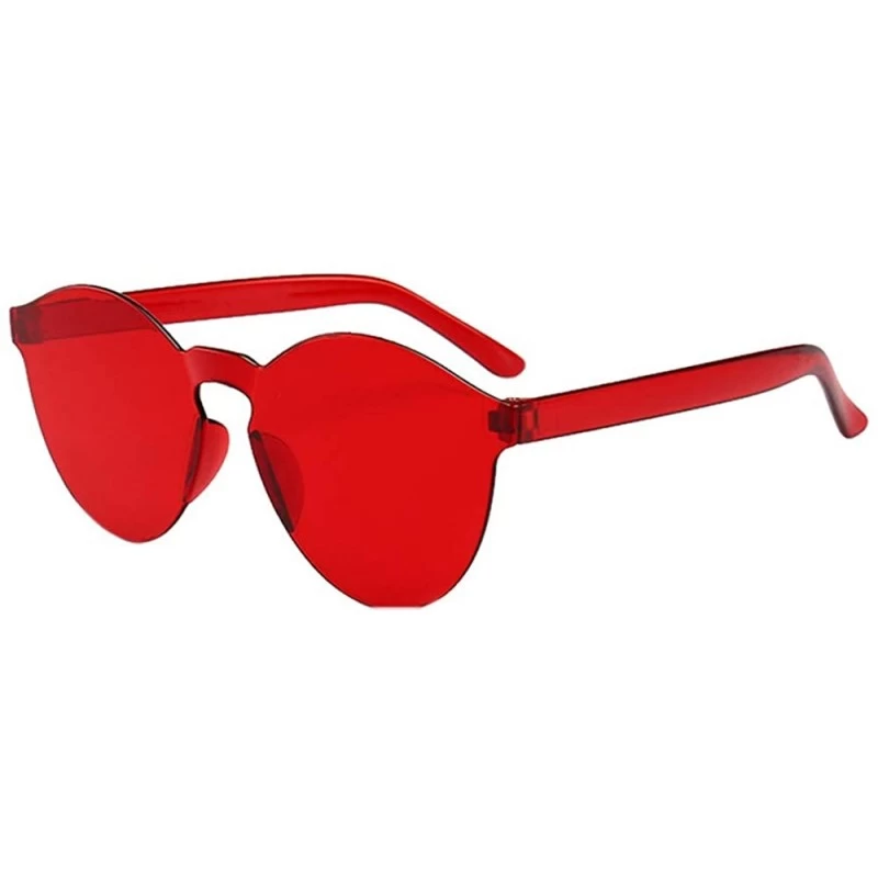 Round Sunglasses for Women Vintage Round Polarized - Fashion UV Protection Sunglasses for Party - Ha_red - CC194AAMR9A $16.28