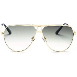 Aviator Classic Oversized Pilot Sunglasses for men women retro metal sunglasses Gradient Lenses sunglasses UV400 - 4 - C91979...
