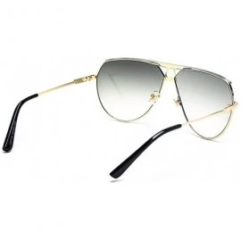 Aviator Classic Oversized Pilot Sunglasses for men women retro metal sunglasses Gradient Lenses sunglasses UV400 - 4 - C91979...