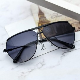 Aviator Classic Oversized Pilot Sunglasses for men women retro metal sunglasses Gradient Lenses sunglasses UV400 - 4 - C91979...