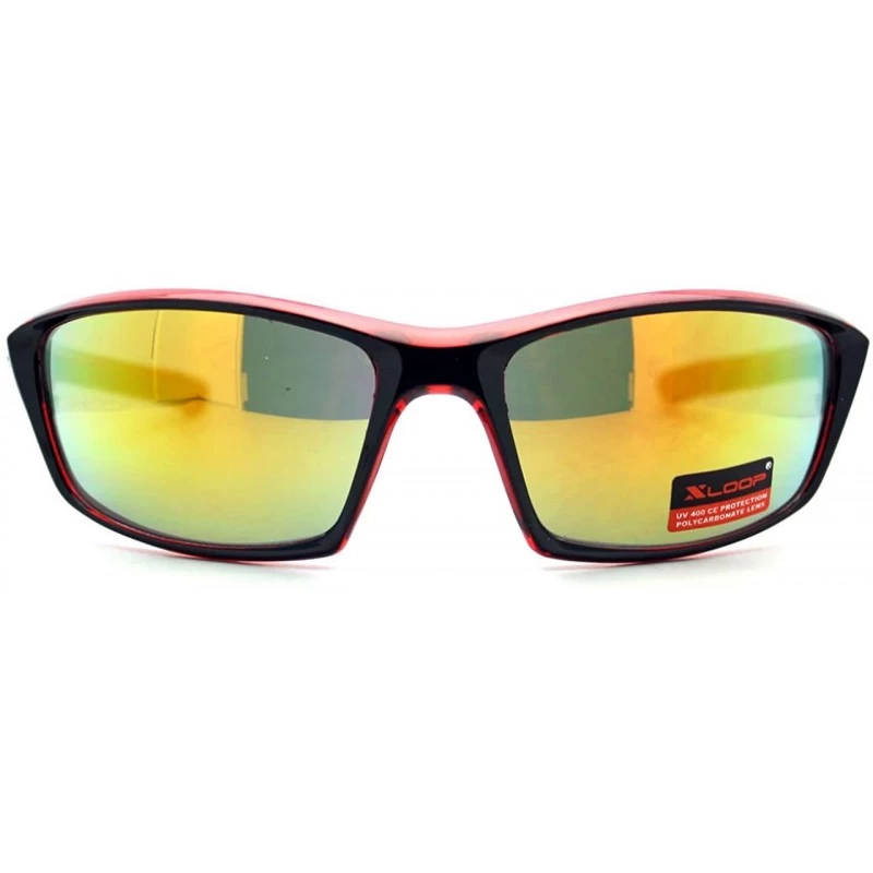Xloop Sunglasses Mens Sports Fashon Half Rim Wrap Around UV 400