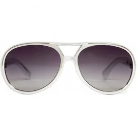 Oversized Rock and Roll King Sunglasses - Silver - C612O9ZS8LD $11.08