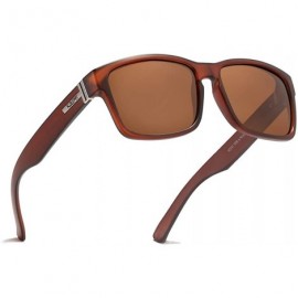 Sport TR90 Polarized Sunglasses for Men & Women 100% UV Protection KD747 - Brown - CI18UEO43HT $20.62