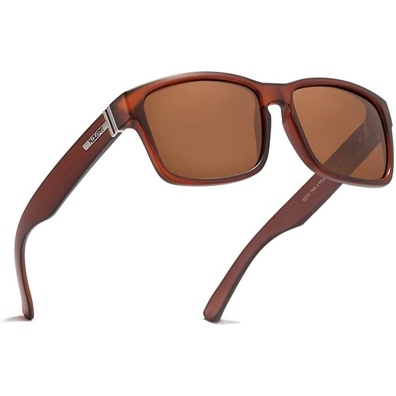 Sport TR90 Polarized Sunglasses for Men & Women 100% UV Protection KD747 - Brown - CI18UEO43HT $20.62