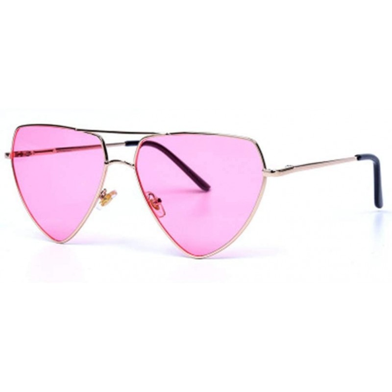 Sport Metal Love Heart Peach Heart Men and Women Fashion Sunglasses - 2 - CV190HDE9HO $23.79