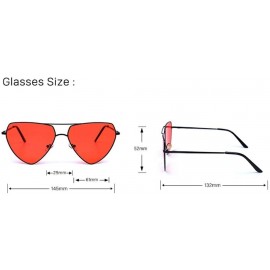 Sport Metal Love Heart Peach Heart Men and Women Fashion Sunglasses - 2 - CV190HDE9HO $23.79