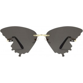 Square Sunglasses - Summer Butterfly Sunglasses Gradient Butterfly Shape Frame - Clothes Accessories - B - C419008053Y $7.47