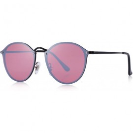 Rectangular Men/Women Retro Oval Sunglasses 100% UV Protection S6308 - Red - CS188Y900M3 $12.94