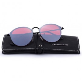 Rectangular Men/Women Retro Oval Sunglasses 100% UV Protection S6308 - Red - CS188Y900M3 $12.94