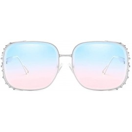 Goggle Square Glasses Square Sunglasses Rhinestone Sunglasses Glasses with Rhinestones Designer Sunglasses Woman 2019 - CI18X...