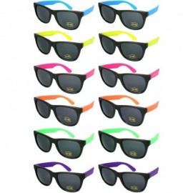 Wayfarer 12 Bulk 80s Neon Party Sunglasses for Adult Party Favors with CPSIA certified-Lead(Pb) Content Free - CY18E6OHGS6 $1...