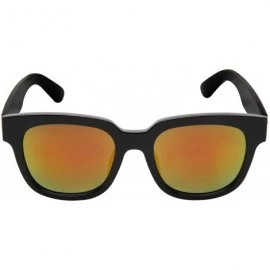 Wayfarer Designer Oversized vintage classic Women Men Sunglasses Glasses 1212 - Black Orange - C612EJJFX7T $27.60