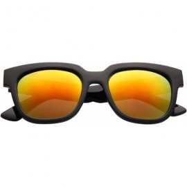 Wayfarer Designer Oversized vintage classic Women Men Sunglasses Glasses 1212 - Black Orange - C612EJJFX7T $27.60