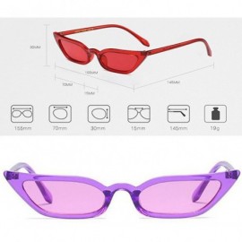 Goggle Goggles Vintage Cat Eye Sunglasses Candy Color Small frame sunglasses - C6 - C118CHYDI9A $22.44