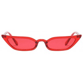 Cat Eye Sunglasses F_Gotal Polarized Aviator Military - Red - CZ18TR09NIN $8.08