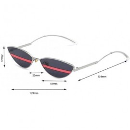 Cat Eye 2019 new ladies sunglasses - cat eyes ultra small frame triangle ladies sunglasses - C - CB18SC39O7A $32.67