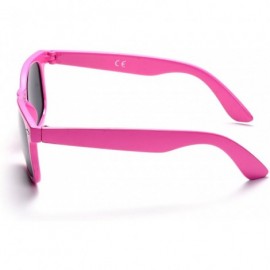 Square Wholesale 80'S Pink UV Coating Party Sunglasses for Adults Kids 10 Pack (Pink) - Pink - CD18EQT5XYU $14.87