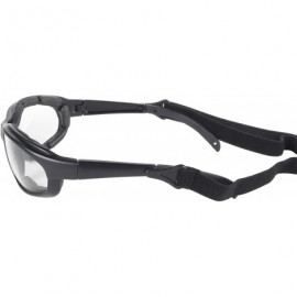 Sport Freedom Padded Riding Sunglasses with Detacheable Strap (Black Frame/Clear Lens) - CI1166ETE2B $11.41