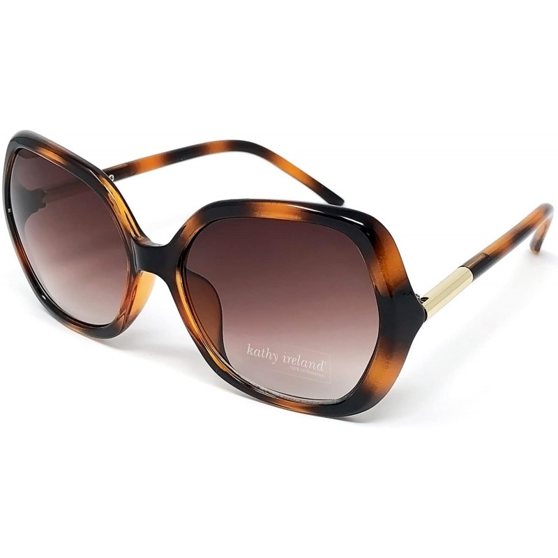 Oversized Womens Sunglasses 100% UV Protection - See Shapes & Colors - Brown/Red - CN18G7LNGYU $19.54