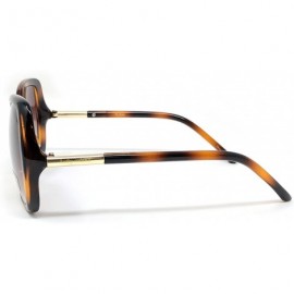 Oversized Womens Sunglasses 100% UV Protection - See Shapes & Colors - Brown/Red - CN18G7LNGYU $19.54