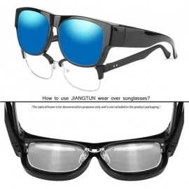 Goggle Wear Over Prescription Glasses Sunglasses Polarized Women Men - Black - CQ18UWISZCH $18.87