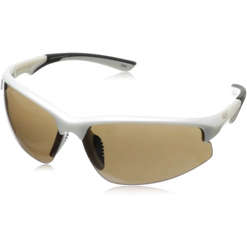 Semi-rimless G4407 Sport Semi Rimless Extreme Lens Sunglasses - Shiny Aluminum White & Black - CM11HJOTKAH $41.07