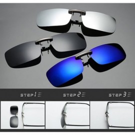 Rimless Clip on Sunglasses Men Accessories Women Polarized Night Vision Glasses - Yellow - CC18E9SEGAU $9.28