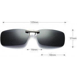 Rimless Clip on Sunglasses Men Accessories Women Polarized Night Vision Glasses - Yellow - CC18E9SEGAU $9.28