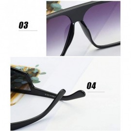 Goggle Owersized Aviator Sunglasses Polarized-One Piece Mirror Shade Glasses Unisex - F - CX190ECNKA9 $37.06