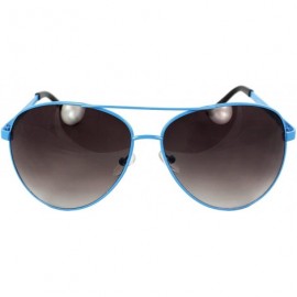 Aviator xflame Eyewear Pilot Fashion Aviator Sunglasses - Blue - CM119M4LRAN $10.13