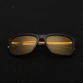 Aviator Men Polarized Night Driving Sunglasses Women Brand Designer Yellow Y276Y C1 BOX - Y276y C2 Box - CT18XE9HH9Z $12.26