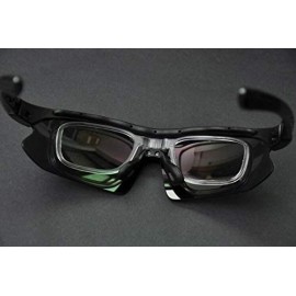 Sport Sunglasses for Sports Polarized Cycling Men UV Protection RX Lens Frame - Black - C418UMC0L7I $19.29