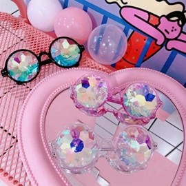 Rimless Fashion Party Glasses Men Women Photo Props Eyeglass Classic Frame Glasses - Pink - CT18OM5Q22O $7.33