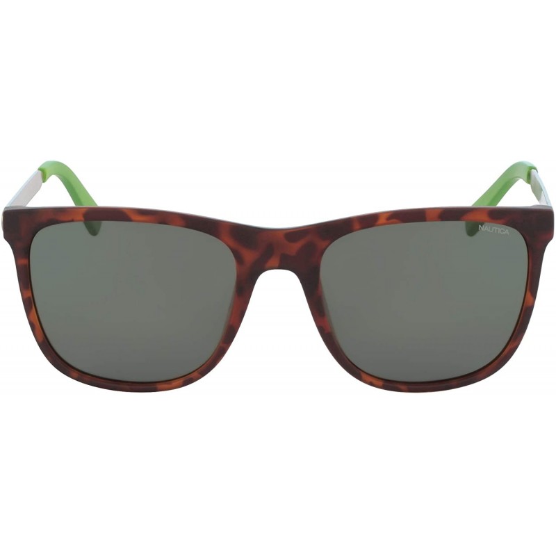 Rectangular Men's N3630sp Rectangular Sunglasses - Matte Dark Tortoise/Grey Polarized - CH18KMAWYDN $62.32