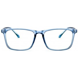 Square Fashion Women Myopia Glasses Men Transparent Blue Eyeglasses Vintage Square Photochromic Lens Optical Glasses - C6192W...