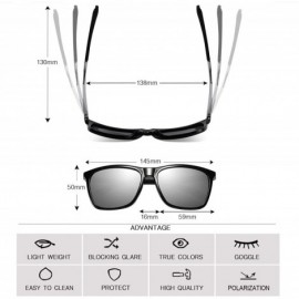 Rectangular Polarized Sunglasses for Men Aluminum Mens Sunglasses Driving Rectangular Sun Glasses For Men/Women - CE18HY0UAZS...