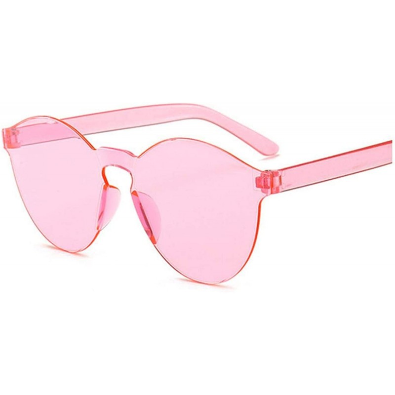 Square Fashion RimlVintage Round Mirror Sunglasses Women Luxury Design Yellow Sun Glasses Oculos - Pink - CL197Y6U9S8 $17.80