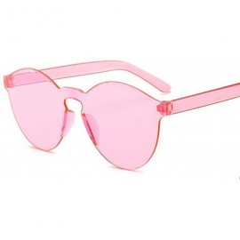 Square Fashion RimlVintage Round Mirror Sunglasses Women Luxury Design Yellow Sun Glasses Oculos - Pink - CL197Y6U9S8 $17.80