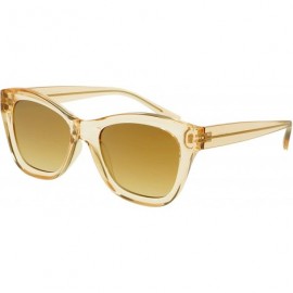 Square Mila Designer Fashion Womens Sunglasses - Tan - CH18Y24I39T $31.28