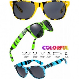 Wayfarer Wholesale 80'S Retro Style Bulk Lot Promotional Unisex Sunglasses - 12 Pack - 1h-color Frame - CN18YQEY9WW $43.43