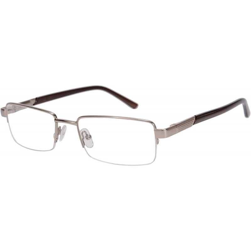 Rectangular Metal Frame Blue Light Blocking Reading Glasses 1.56 Lenses-6334 - CK17YI0KZXQ $13.86